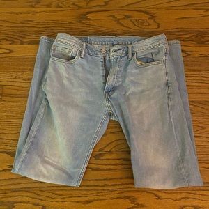 Mens Levi 513 Light Wash Jeans